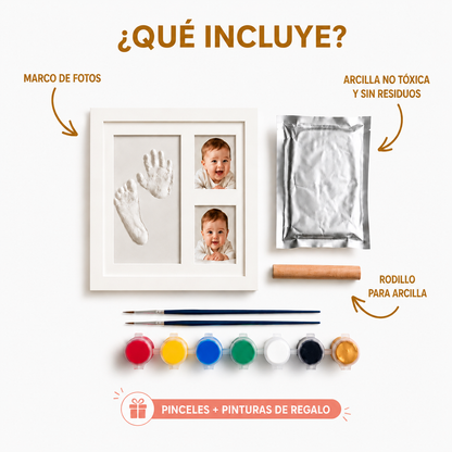 Marco Recuerdo de Huellas para Bebé